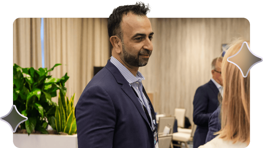 Attendee sharing their experience at CX Connect
