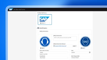 截屏：SAP Service and Asset Manager 与 SAP Dynamic Forms 的集成