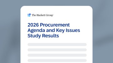 The Hackett Group 2026 年采购议程报告缩略图