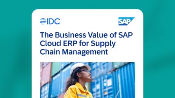 IDC白皮书预览图片：SAP云ERP在供应链管理中的商业价值