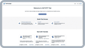 SAP BTP [业务技术云平台] 试用版中的仪表盘