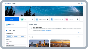 更新升级后的 SAP Concur 主页