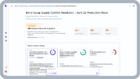 Screenshot of SAP Supply Chain Management showing insights and order status.