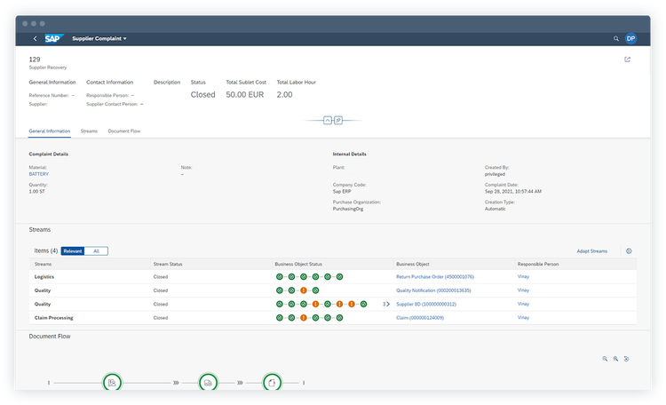 Complaint orchestration