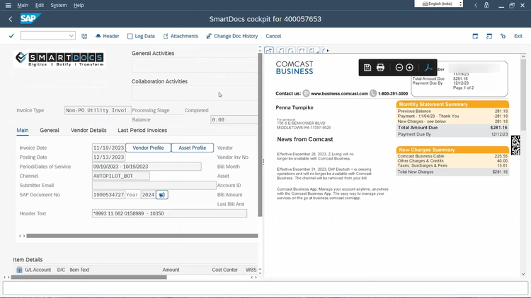 SmartDocs Inc | AutoPilot Utility Invoice Processing Bot for SAP ECC ...