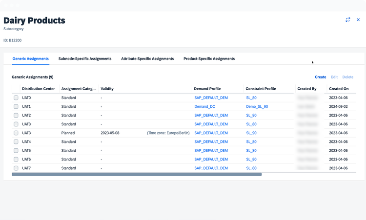 App's interface