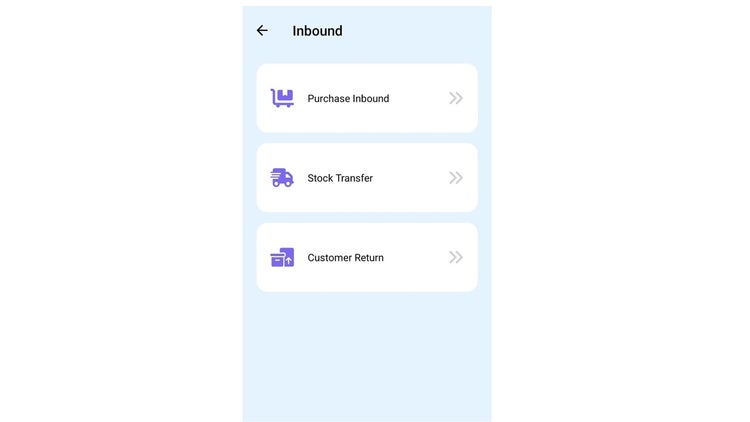 Inbound Device ERP Logic Israel LTD | SmartLogic WMS Mobile App