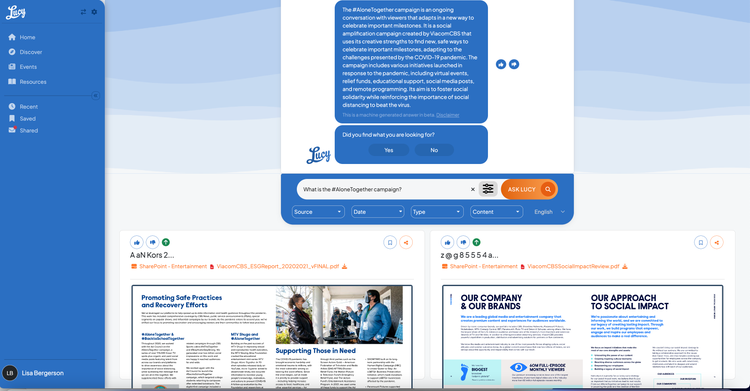 Capacity Answer Engine Equals 3, Inc | Lucy by Capacity Answer Engine