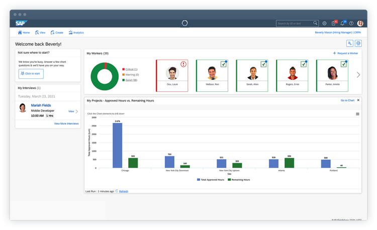 SAP Fieldglass Contingent Workforce Management