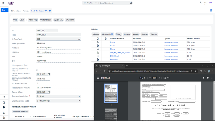 SnAP international , s.r.o. | Czech localization for SAP Business ByDesign