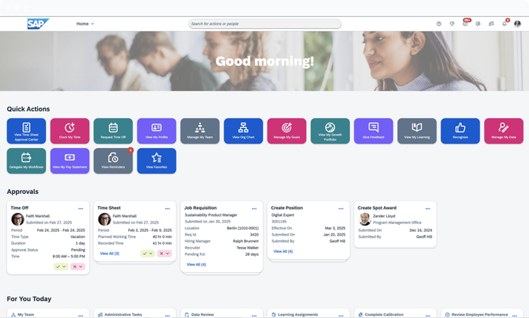 SAP Fieldglass dashboard