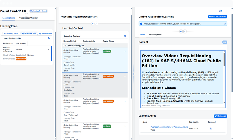Analysis micro app interface