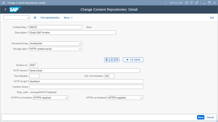 Doxis GmbH | Doxis Archive for SAP S/4HANA
