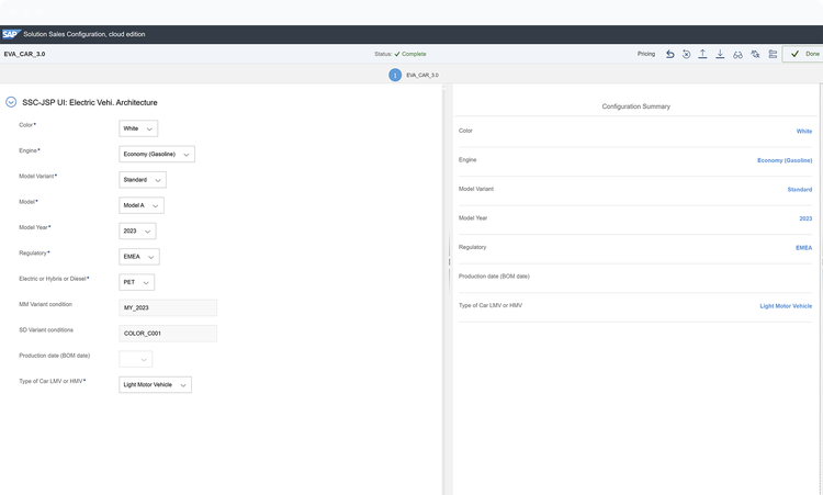Set up for SAP Solutions Sales Configuration