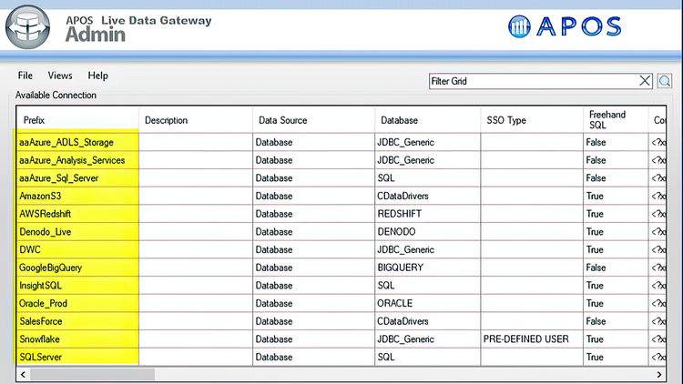 APOS Systems, Inc. | APOS Live Data Gateway for SAP Analytics Cloud