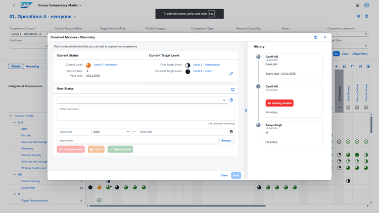 Flexso NV | Competency Matrix